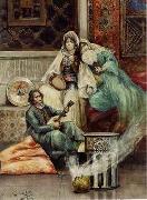 unknow artist Arab or Arabic people and life. Orientalism oil paintings 617 painting